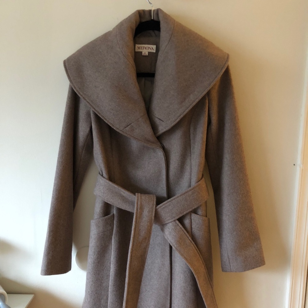Wool Tan Long Wool Coat